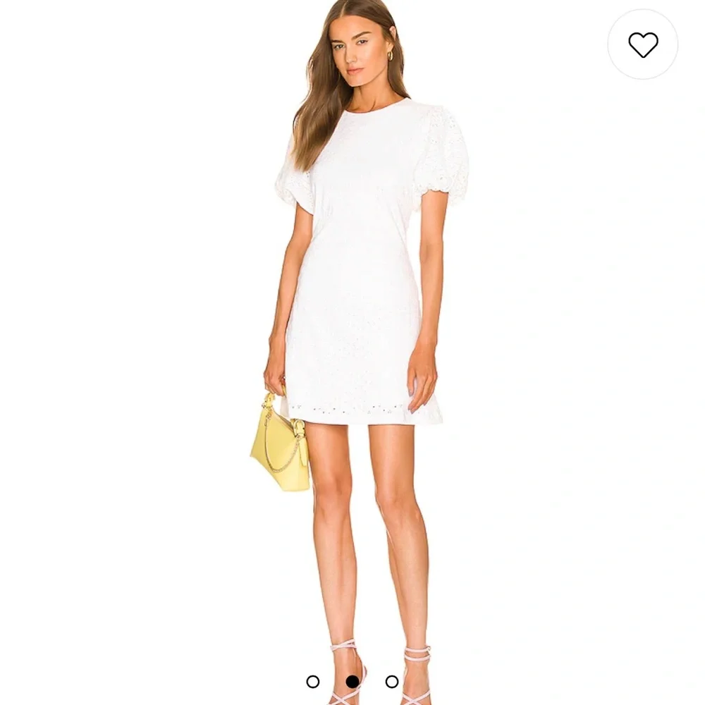 Free People Apricot Rose lace Mini‎ Dress in White